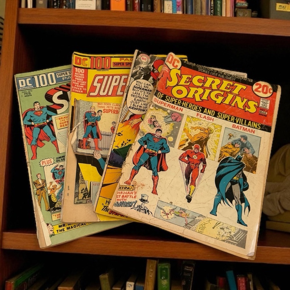 Vintage Y2K‎ DC Comics Secret Origins and Superman Comic Books *USED CONDITION